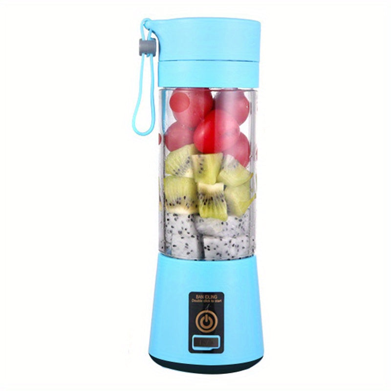 1pc Wireless Portable Blender, Six-leaf Blade USB Rechargeable Mini Juice Blender Suitable For Juice Shakes And Smoothies, Juice, Milk, Fruit And Vegetable Mini Juicing Cups