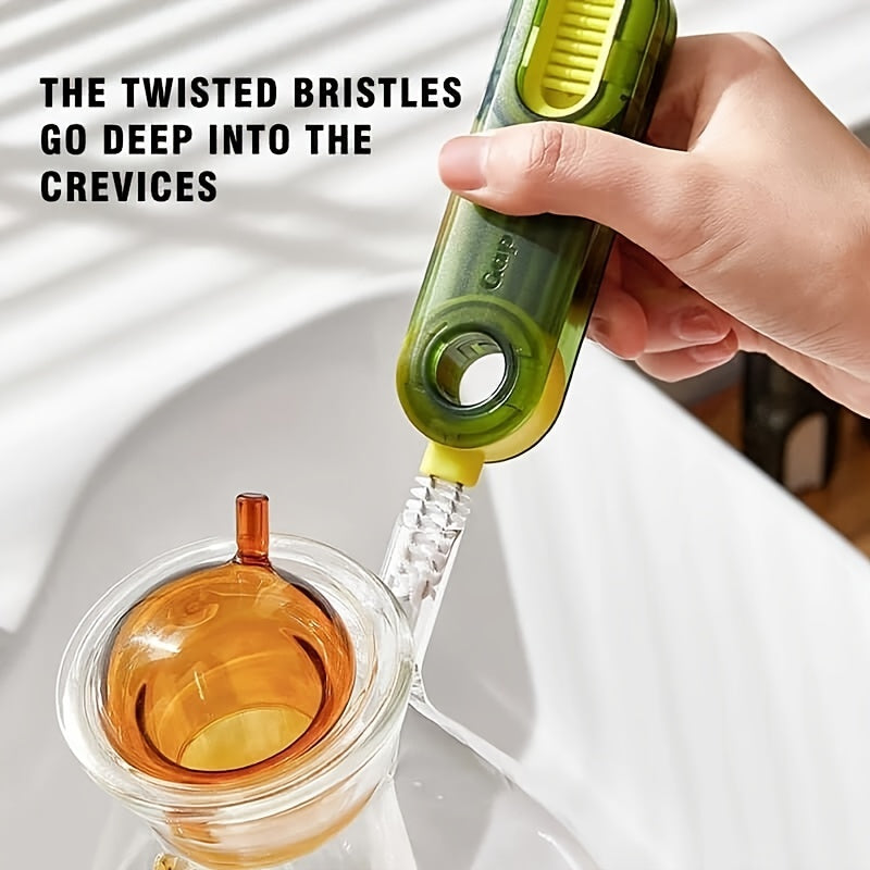 3-in-1 Cup Lid Gap Cleaning Brush Set - Make Cleaning Easier with This Multifunctional Household Kitchen Tool!