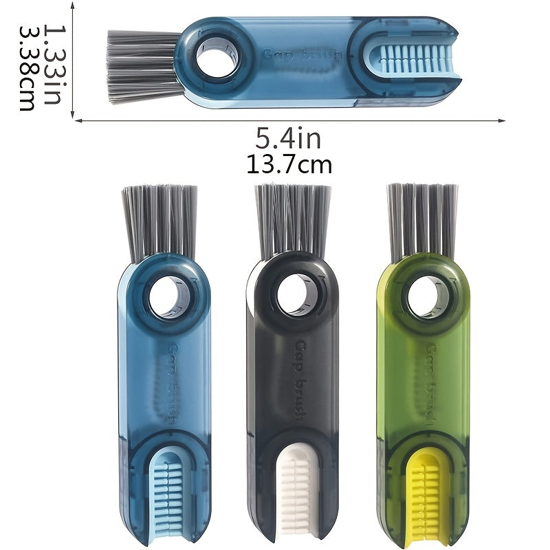 3-in-1 Cup Lid Gap Cleaning Brush Set - Make Cleaning Easier with This Multifunctional Household Kitchen Tool!