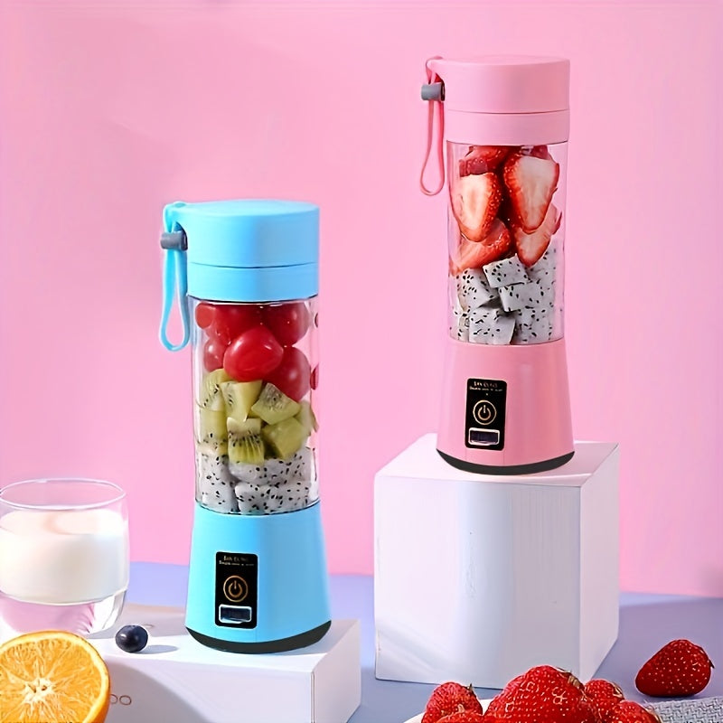 1pc Wireless Portable Blender, Six-leaf Blade USB Rechargeable Mini Juice Blender Suitable For Juice Shakes And Smoothies, Juice, Milk, Fruit And Vegetable Mini Juicing Cups