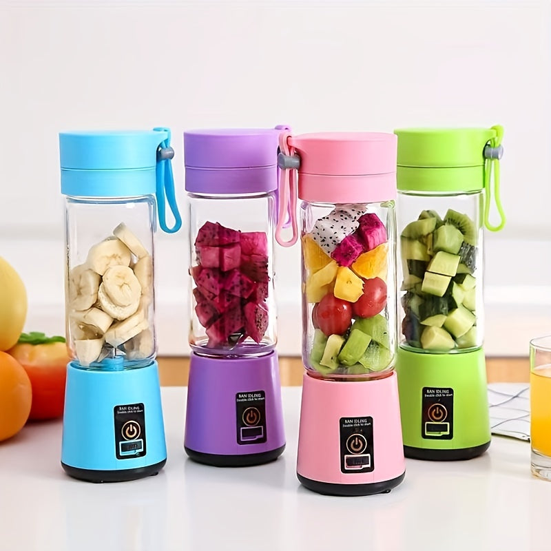 1pc Wireless Portable Blender, Six-leaf Blade USB Rechargeable Mini Juice Blender Suitable For Juice Shakes And Smoothies, Juice, Milk, Fruit And Vegetable Mini Juicing Cups