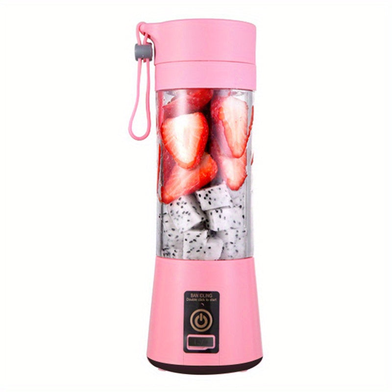 1pc Wireless Portable Blender, Six-leaf Blade USB Rechargeable Mini Juice Blender Suitable For Juice Shakes And Smoothies, Juice, Milk, Fruit And Vegetable Mini Juicing Cups