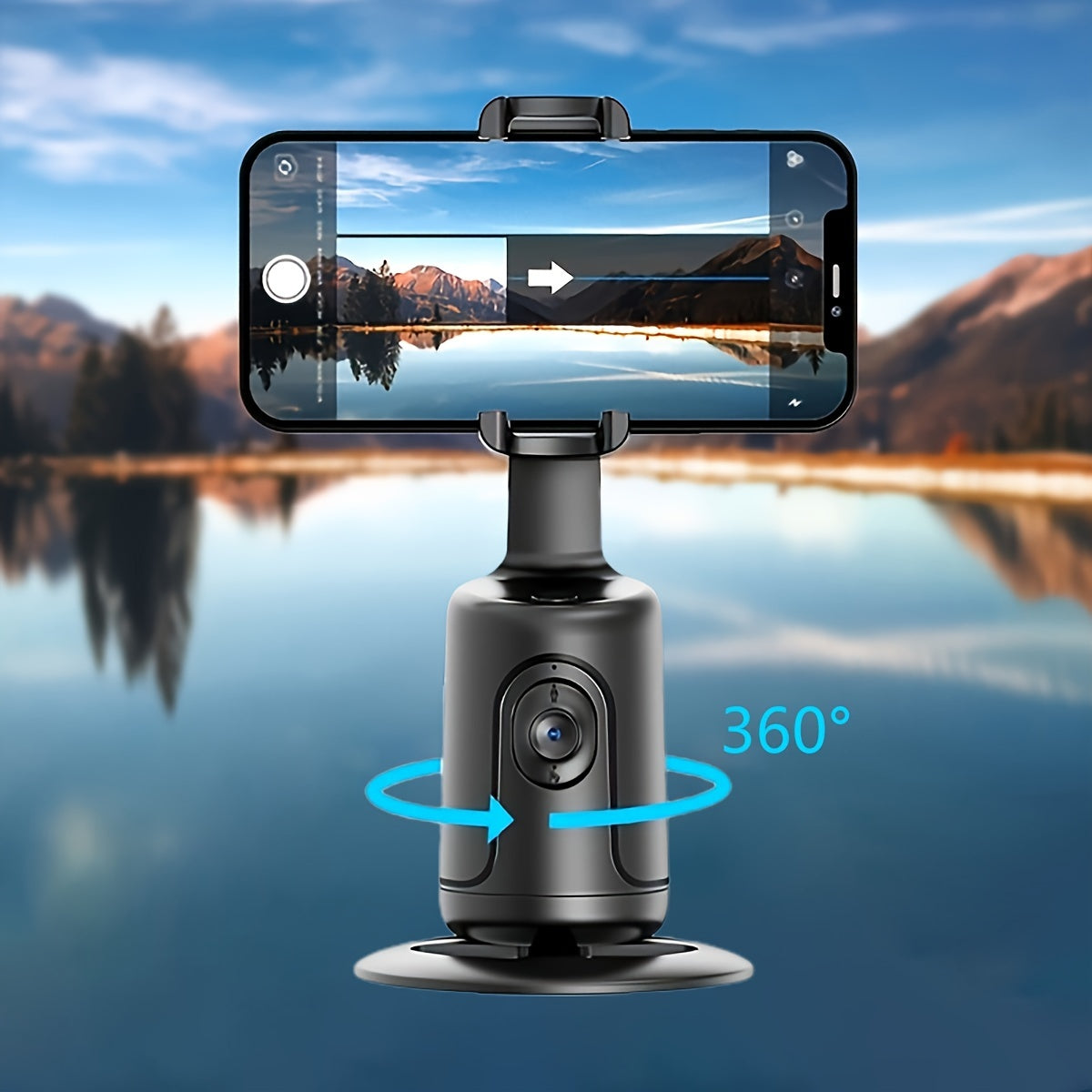 Auto Tracking Phone Holder, Auto Face Tracking Tripod, Portable All-in-one Smart Selfie Stick 360 Rotation Fast Face & Object Tracking Cameraman Robot Mount For Phone Video Vlog Live Streaming